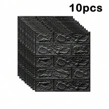 1 件/10 件/40 件 3D 立体砖墙贴纸，自粘泡沫墙纸，适用于家庭卧室装饰背景，防水/防潮/防污/防撞贴纸，16 种颜色可选 - 彩色 - 查看 20