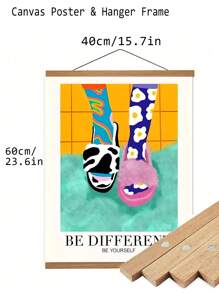 SURELIFE 1 szt. Nowoczesne, minimalistyczne abstrakcyjne kapcie Ostry i druki obrazy na płótnie obrazy na ścianę odpowiednie do salonu dekoracje do wnętrz do sypialni