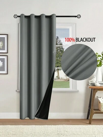 1pc verduisteringsgordijnpaneel met thermisch geïsoleerde voering voor woonkamer, slaapkamer, keuken, badkamer, huis- en kamerdecoratie