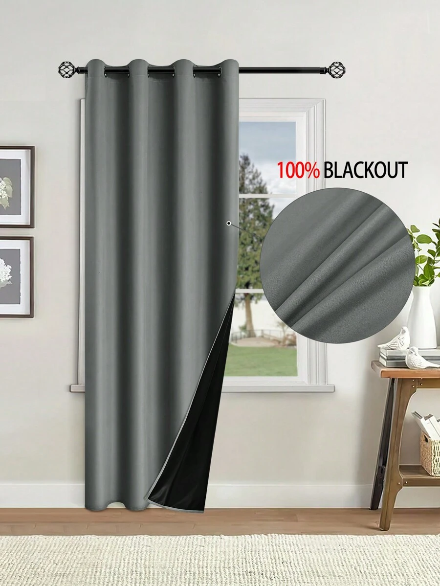 1 块带隔热衬里的遮光窗帘布，适用于客厅、卧室、厨房、浴室、家居和房间装饰
