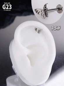 1 件时尚钛金属唇钉内螺纹耳钉樱桃叶天鹅蝴蝶 5A 氧化锆石 G23 植入级唇钉心形耳环鼻环鼻中隔珠宝蜘蛛闪电蝙蝠车耳环铰链鼻中隔环蝙蝠眼海螺耳屏耳环唇钉梦露唇环唇钉顶部螺丝平背耳环耳钉海螺唇钉梦露美杜莎唇鼻穿孔女士男士日常佩戴圣诞节和万圣节礼物情人节、妈妈、母亲、母亲节、礼物