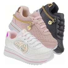 Children's Tennis Shoes For Girls Women's Shoes Kit With 3 Pairs - 彩色 - 查看 1