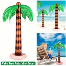 1pc Inflatable Coconut Tree, Summer Pool Party, Holiday Atmosphere Decoration, Celebration Event Prop, Stage Decoration Toy, Home Decor - Coconut Tree - View 2