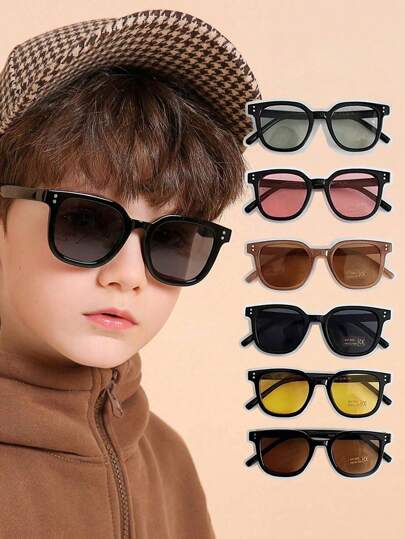 适合男孩和女孩的时尚儿童时尚眼镜，适合幼儿和儿童的时尚太阳镜