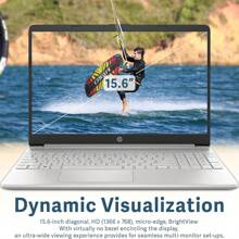 HP HP 15.6" HD Business Laptop, AMD Ryzen 3 5300U, Up To 16GB RAM, Up To 1TB PCIe SSD, AMD Radeon Graphics, Numeric Keypad, 720p HD Camera, Wi-Fi, Bluetooth, Win 11, Natural Silver, 32GB Hotface USB Card