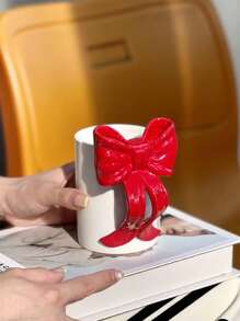 1 件北欧风格手工陶瓷领结杯，时尚高端美式拿铁咖啡杯，创意家居装饰饮具，节日礼物，生日礼物，派对用品，送给他/她的礼物 - 彩色 - 查看 11