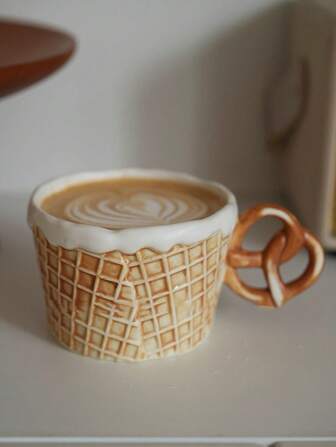 1 st koreansk keramisk kakformad mugg, keramisk servisset inkluderar kopp, fat, mellanmålstallrik, frukosttallrik