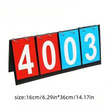 1 件记分牌篮球记分牌计分卡游戏计数翻转乒乓球积分台球桌卡便携式（颜色随机） - 彩色 - 查看 7