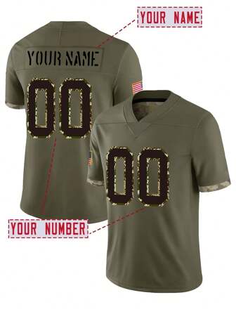 Anpassat namn och nummer Pojkvänstil Broderad amerikansk fotbollströja för män Tampa Bay grå V-ringad personlig kortärmad skjorta Party Game Träningstävling Sport Top DIY S-XXL,Snygg,Mode,Hipster,Casual,Minimal Chic,Personlig,Customized,Custom,Unique,Capsulestumes,Capsulestumes Stil, Idealiska presenter till honom, pojkvän, familj, vänner, för födelsedagar, för semester/semester, för skola/tävling, för sport/klättring