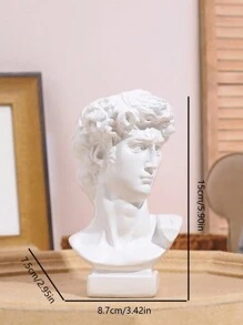 1pc, Greek  Vase - Three-Dimensional Resin Flower Pot Decoration For Home Decor - White - View 3