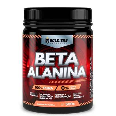 Beta Alanina 500g - 100% Pura Importada - Soldiers Nutrition