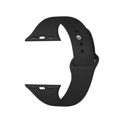 Cinturino in silicone sportivo compatibile con Apple Watch 40mm 38mm 41mm 44mm 45mm 46mm 42mm 49mm M/L per donne e uomini, cinturino morbido in nero, impermeabile, cinturino di ricambio compatibile con Series Ultra SE 11 10 9 8 7 6 5 4 3 2 1, adatto come regalo per studenti che tornano a scuola