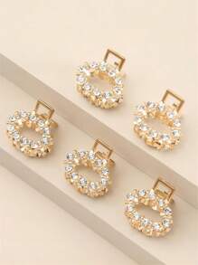 Bộ 5/10 Kẹp Tóc, Kẹp Tóc Hoa Mini, Kẹp Tóc Nổ & Chân Tóc, Phụ Kiện Tóc Ngọt Ngào - Nhiều màu - Xem 1