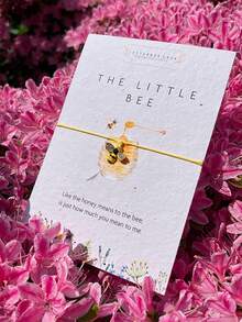 1 PC The Little Bee Bracelet | Seeded Card And Bee Gift | Bee Friendly Bracelet | Bee Kind Bracelet | Best Friend Bumble Bee Gift - Yellow - View 3