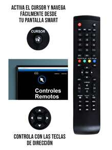 Control Compatible con Atvio Smart Cursor Ptv50174kiled Atv40 - Negro - Ver 3