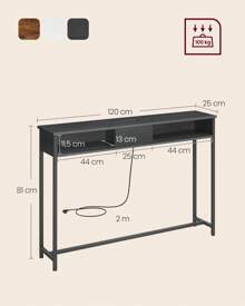 VASAGLE Bench Table - Schwarz - Übersicht 5