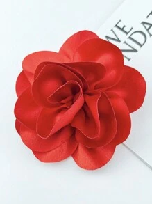 Exaggerated Handmade Satin Big Flower Brooch For Women Fashion Jewelry Wedding Party Christmas Gift Valentines