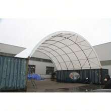 Shipping Container Canopy Shelter 20'x20', 15oz PVC - 20X20FT 11OZ PER - View 5
