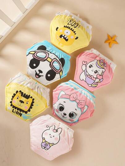 3条装新生儿如厕训练裤，可水洗加厚训练裤，透气训练内裤，婴儿布尿布，适合男宝宝和女宝宝如厕训练，多种组合，婴儿必备品