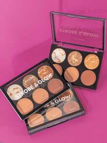 Strobe & Glow Facial Palette With Bronzer And Contour Illuminator 12.5g - SP Colors - 頻閃和發光 - 查看 3