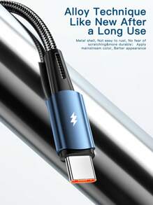 ESSAGER Cáp USB Type C 120W Sạc siêu nhanh Cáp 67W Sạc nhanh 6A Tương thích với Xiaomi 12Pro Redmi K50 Note 11Pro Black Shark5 Pro 4.9 558 Đánh giá - Màu xanh lam - Xem 7