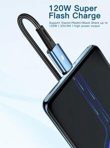 ESSAGER Cáp USB Type C 120W Sạc siêu nhanh Cáp 67W Sạc nhanh 6A Tương thích với Xiaomi 12Pro Redmi K50 Note 11Pro Black Shark5 Pro 4.9 558 Đánh giá - Màu xanh lam - Xem 4