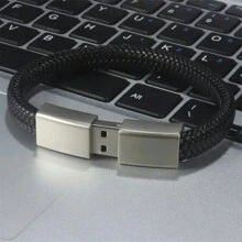 Bracelet USB Flash Drive 64GB Black Wristband Pen Drive 32GB Red Creative Gifts Memory Stick 128GB Water Proof External Storage