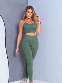 Women Sports Sets - xanh quân đội - Xem 6