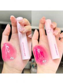 Romand Juicy Lasting Tint 27 Popsicle Pink, 5.5g/0.2oz, Romand Liquid Lipstick, Hydrating Glossy Makeup Effect, Korean Lip Tint, Long-Lasting Color, MLBB (My Lips But Better), Moisturizing, High Color Payoff, Creates Natural Transparent Makeup, Daily Lip Tint, Korean Cosmetics, Gift Set - 27 PINK POPSICLE - 查看 9