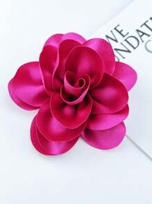 Exaggerated Handmade Satin Big Flower Brooch For Women Fashion Jewelry Wedding Party Christmas Gift Valentines