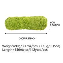 QJH 1pc/2pcs Velvet Chenille Yarn, Soft & Warm Hand Woven Yarn Thread, Perfect For DIY Crochet And Knitting Creative Projects, Ideal For Weaving Scarves, Blankets, Hats, Sweaters