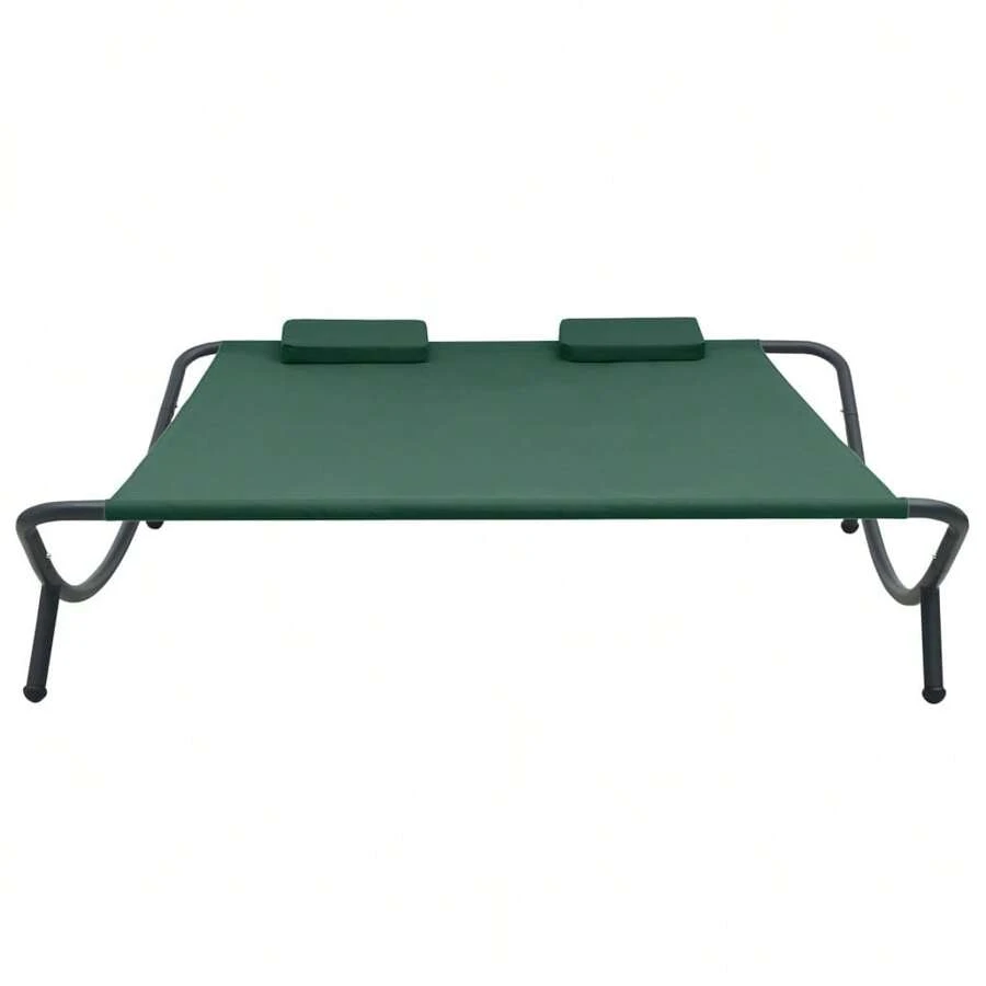 Patio Lounge Bed Fabric Green - 綠色 - 查看 1
