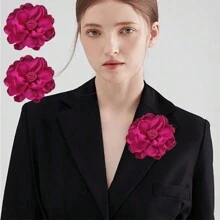 2 Chiếc Vải Xinh Xắn Hoa Hồng Hoa Trâm Cài Áo Lớn Trâm Cài Hoa Thủ Công Thanh Lịch Tinh Tế Trâm Cài Cổ Điển Cho Tiệc Cưới Tiệc Khiêu Vũ Cho Nữ đầm Bộ Lễ Phục Quần Áo Phụ Kiện Trang Sức Quà Tặng Ngày Lễ Tình Nhân 100 Mm - Nhiều màu - Xem 1
