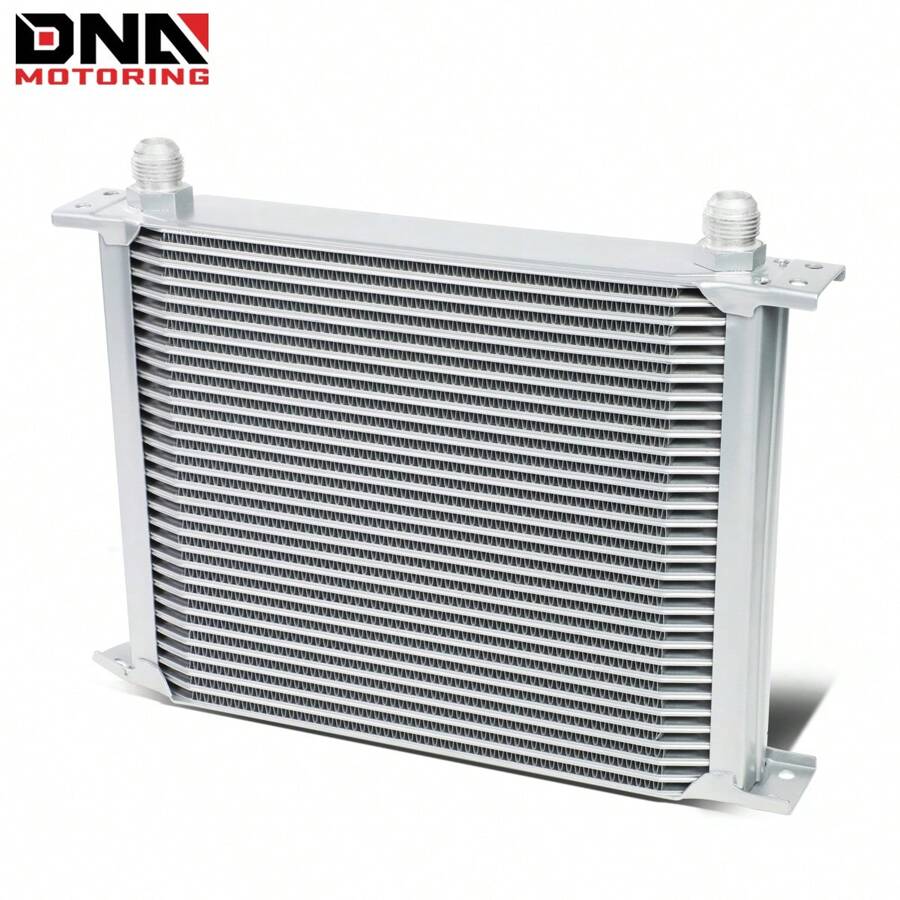 13-Row Blue Powder-Coated Aluminum Oil Cooler - 10AN Fittings, Racing & Performance Use 1 thumbnail image