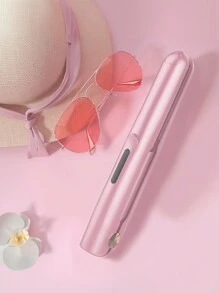Bezprzewodowa mini prostownica do włosów USB, przenośna, płaska ceramiczna Lron z wyświetlaczem LED, płytka PTC, do użytku domowego, samochodowego na zewnątrz