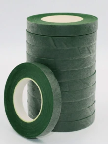 1pc Floral Adhesive Tape, Green Paper Tape, Colorful Stretchy Tape For DIY Floristry
