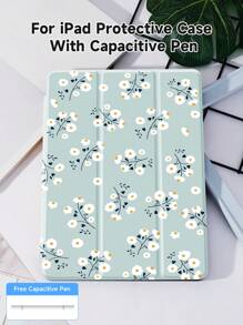 Rosa Landkarten iPad Hülle kompatibel mit iPad 10,2 Zoll 2021/2020 iPad 9. / 8. Generation, für Tab/Galaxy Hülle, mit Stifthalter, unterstützt automatisches Schlafen/Aufwachen der Abdeckung - mehrfarbig - Übersicht 2