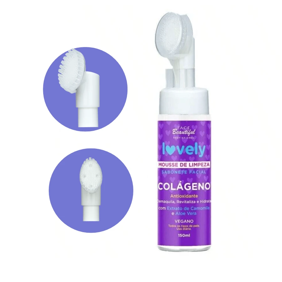 Face Beautiful Mousse Facial Cleansing Soap - 紫色 - 查看 1