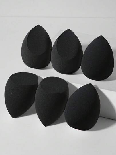 6 st sminksvampar, lämpliga för kräm- och puderconcealer, löspuderapplikator för smink, smink, billigt, rumsinredning, sminkbord, resor, sovrum, sminktillbehör, puff, sminkblandare, puderpuff, sminksvamp, billigt, presenter, smink, sminkverktyg, billiga saker, presenter, presenter till kvinnor, julklappar