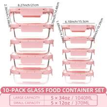 Cajas de almacenamiento de refrigerador - Rosa - Ver 2