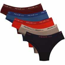 Kit 5 Tanga Cos Alto Cotton Panties