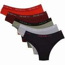 Kit 5 Tanga Cos Alto Cotton Panties