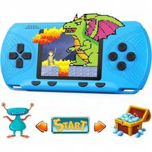 Handheld Games For Childrens, Handheld Game Console 3" HD Screen Built In 258 Video Game Console Handheld Video Games For Childrens Portable Retro Hand Held Gaming Console, Boys Toys Gifts For Ages 5 Above Red - Blue - View 1