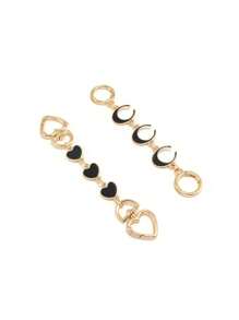 1/2 buc. Lanț de prelungire a geanților, prelungitoare de curele de poșetă Accesorii de înlocuire pentru lanț de prelungire a poșetei pentru geanta de umăr.