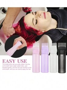 Root Comb Applicator Bottle, Hair Oiling Applicator Bottle For Hair Dye-1PC Hair Applicator Bottle And Hair Scalp Massage Comb Root Comb Applicator Bottle, Hair Oil Applicator With Graduated Scale 6 Ounce Oil Applicator For Hair Dye Hair Root Comb Color For Scalp Treatment Essential, Hair Tools, Hair Products And Accessories For Barber Salon Beauty Back To School, Travel Holiday Essentials, Hair Accessories For Women, Slick Back Brush, Barber Accessories, Hair Dryer, Hair, Barber, Hair Tools, Hair Products,Hair Dryer,Hair, Accessories, Hair Products, Hair Tools, Hair Stuff, Hair Care, Curly Hair Brush, Barber, Barber Accessories, Hairdressing Equipment,Travel Essentials,Hairstyle,Hairdressing,Hair,Travel,Hair Products,Hair Tools,Hair Stuff,Barber,Barber Accessories,Barbershop,Hairdressing Equipment - Baby Pink - View 8