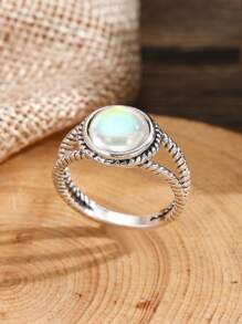 1 Pair Creative Vintage Boho Wedding/Engagement Rings Suitable For Daily Wear By Women - Antique Silver - View 4