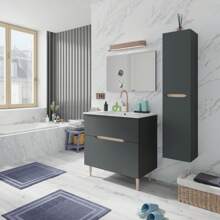 Duehome Pacote de banheiro com pia Opera 80