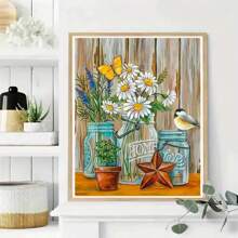 1pc Paint By Numbers Kit For Adults Beginner On Canvas, Adults' Paint-By-Number Kits, Adult Paint By Number Kits, Painting Kits For Adults, Number Painting For Adults, Hobbies For Women, Painting By Numbers For Adults, Birthday, Thanksgiving, Christmas Gifts For Mom, Grandma, Neighbors, Friends, Home Decor Set(Frameless)