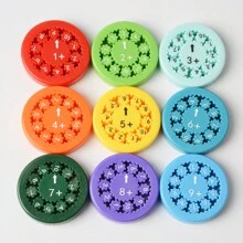 Math Fidget Spinners - Finger Spinning Toys With Numbers For Addition, Subtraction, Multiplication, Division - Multicolor - View 1