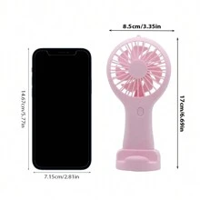 Mini Handheld Fan USB Charging Ultra-Quiet Lightweight And Portable Desk Cooler, Portable Air Conditioner For Home Office Travel Outdoor, Aire Aconditionado - Pink - View 12